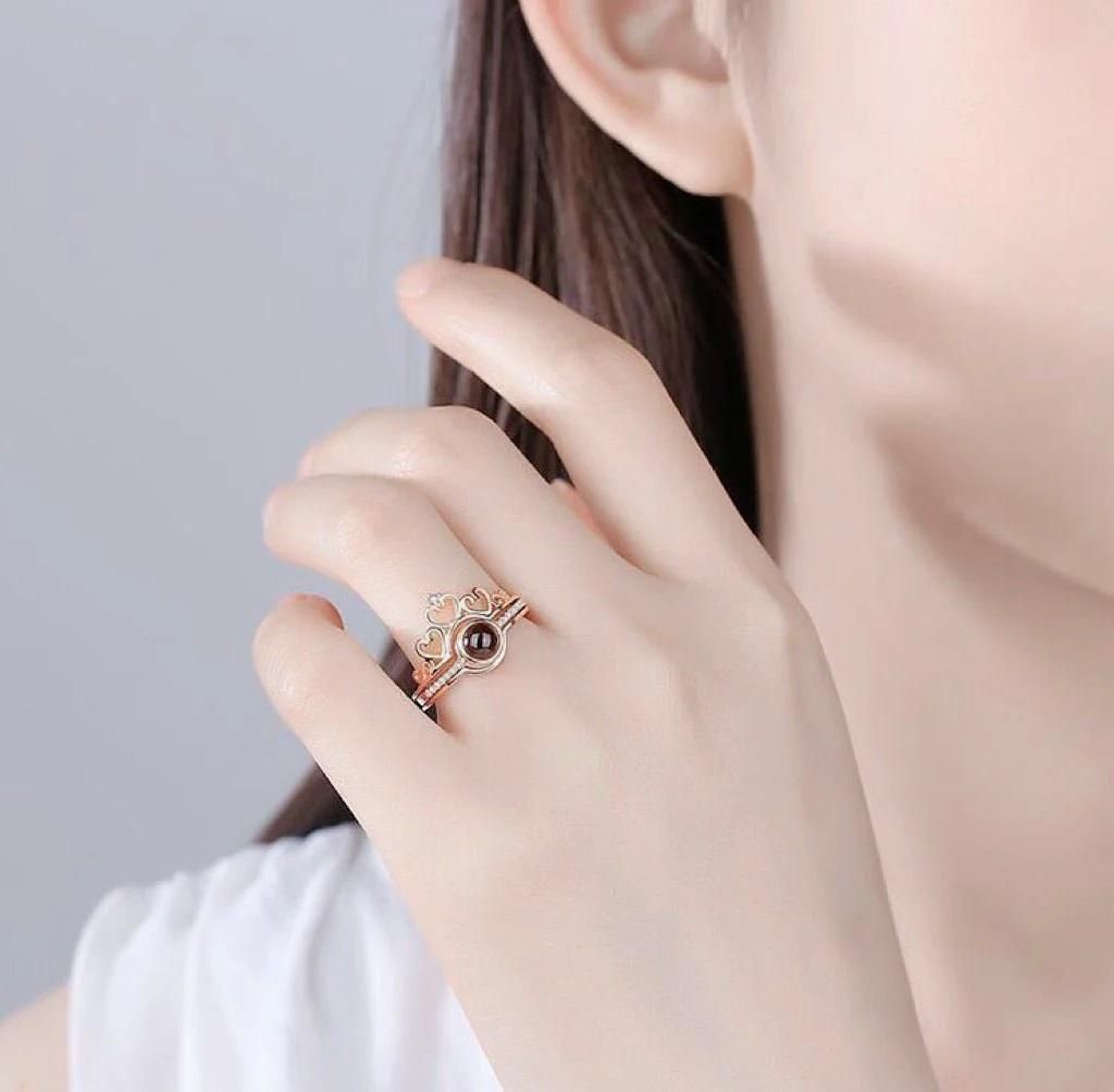 I Love You In 100 Languages Adjustable Ring (Assorted Color) - Lavansh collections for women