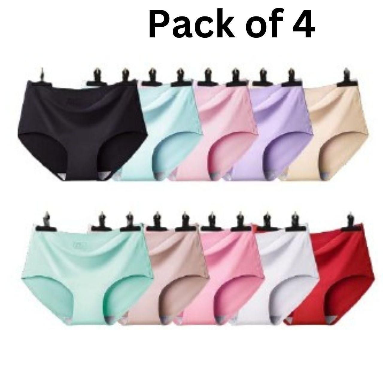 Women's Seamless Underwear for Women (Multicolor) (Pack of 4) - Lavansh collections for women