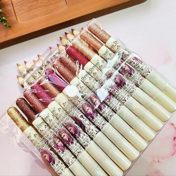 Set of 12 Color Lip Liner, Nude Matte Lipstick